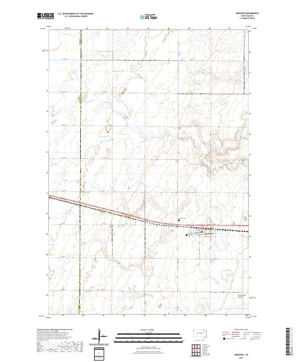 USGS Topographic Map – Andover