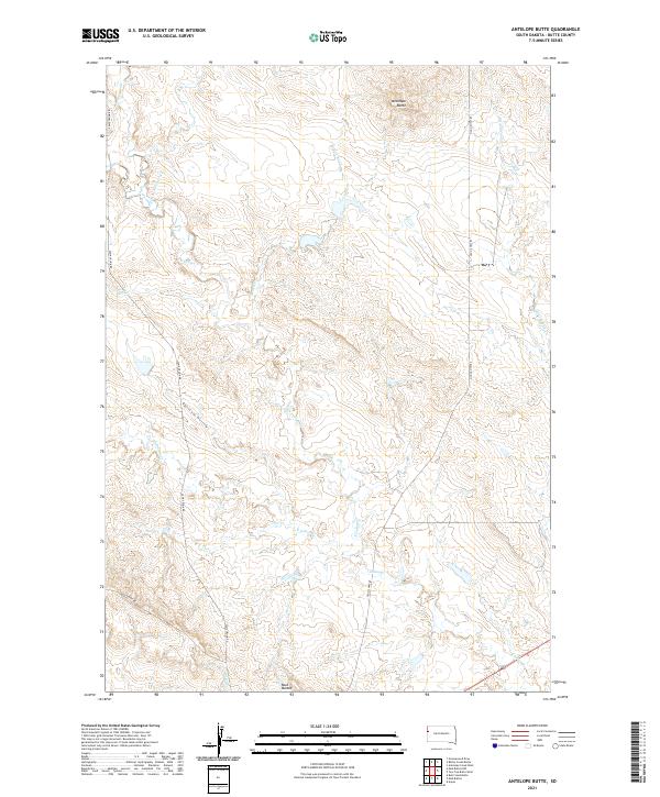 USGS Topographic Map – Antelope Butte