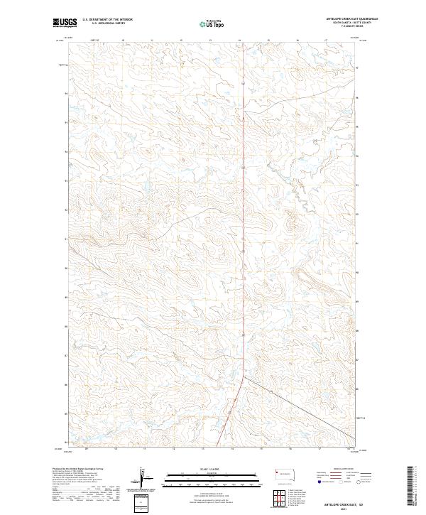 USGS Topographic Map – Antelope Creek East