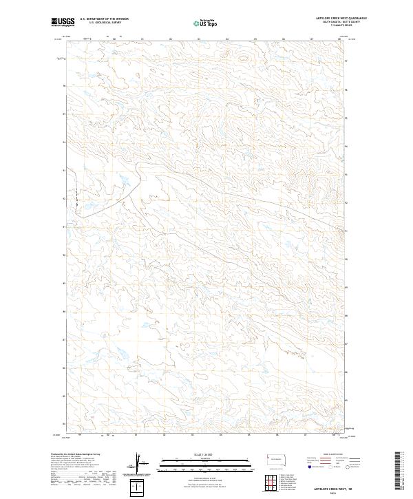 2021 Map of Antelope Creek West, 2021 Print