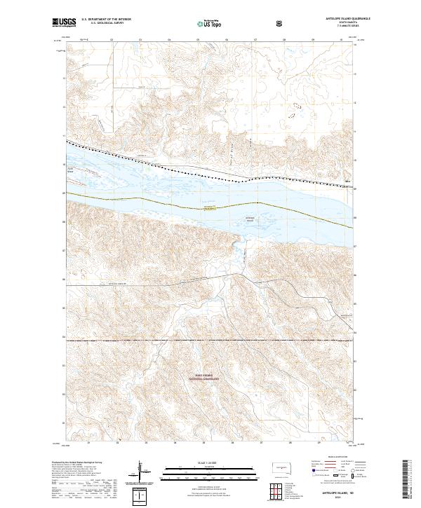 USGS Topographic Map – Antelope Island