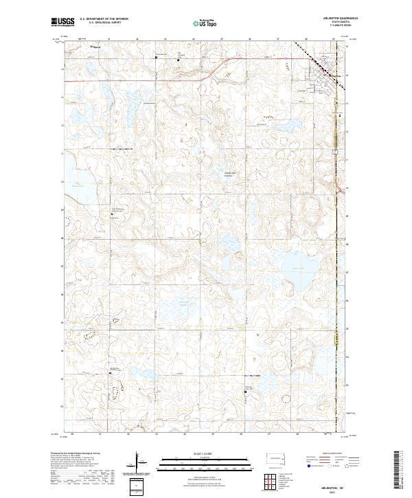USGS Topographic Map – Arlington