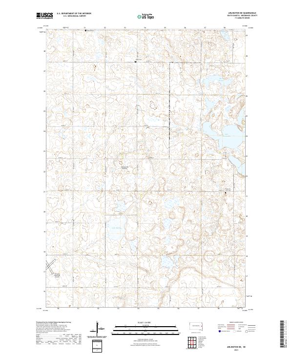 USGS Topographic Map – Arlington NE