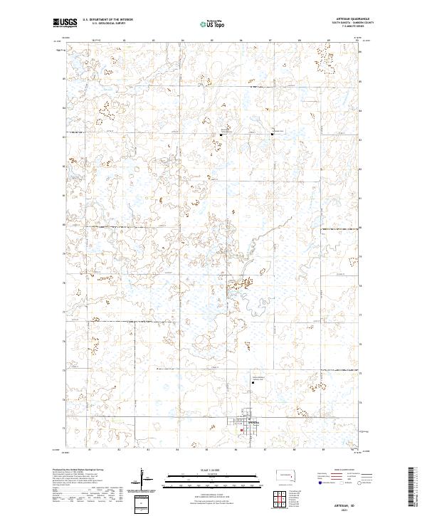 USGS Topographic Map – Artesian