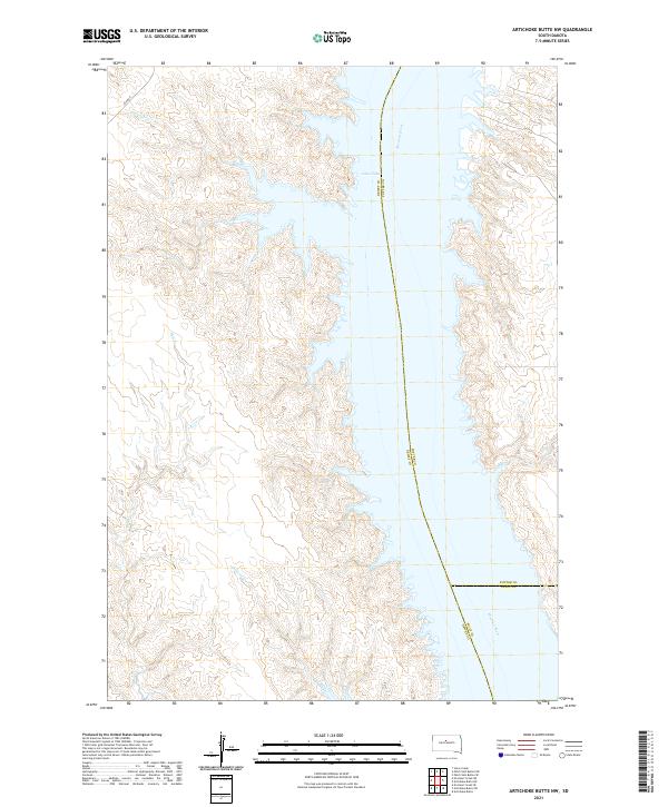 USGS Topographic Map – Artichoke Butte NW