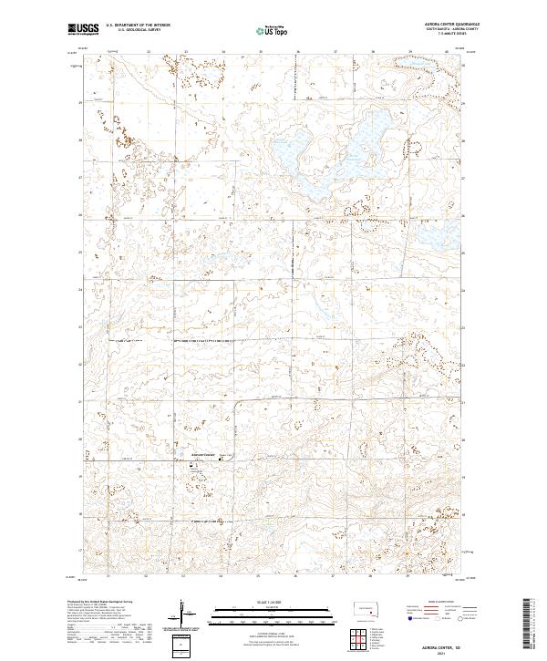 USGS Topographic Map – Aurora Center