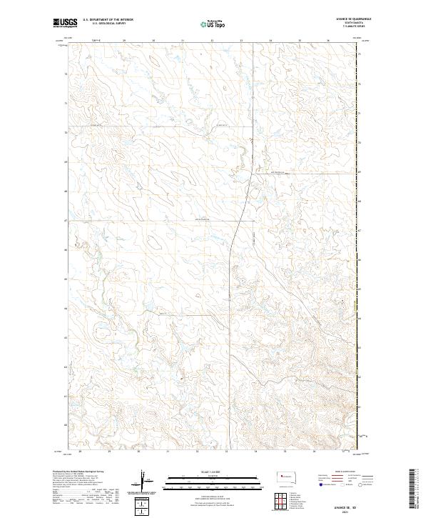 USGS Topographic Map – Avance SE