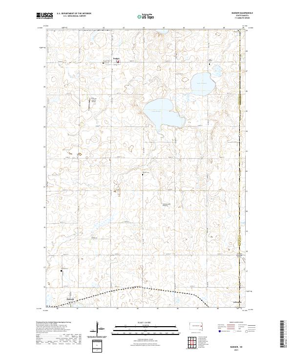 USGS Topographic Map – Badger