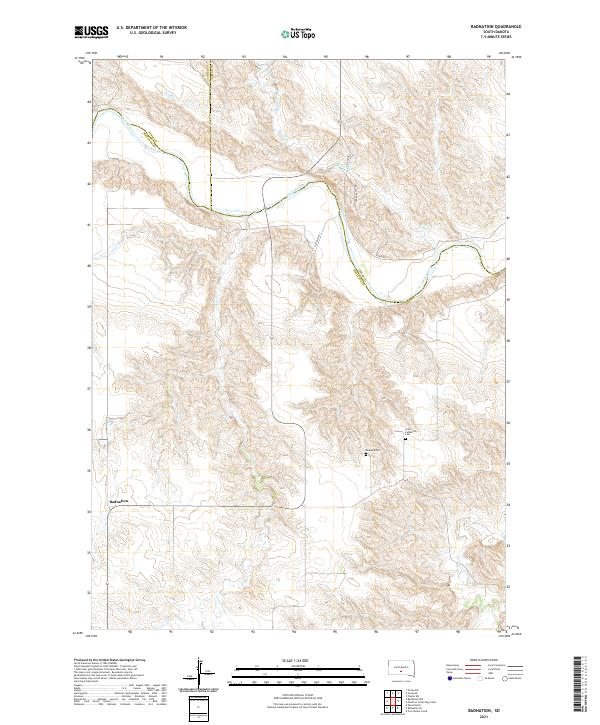 USGS Topographic Map – Badnation