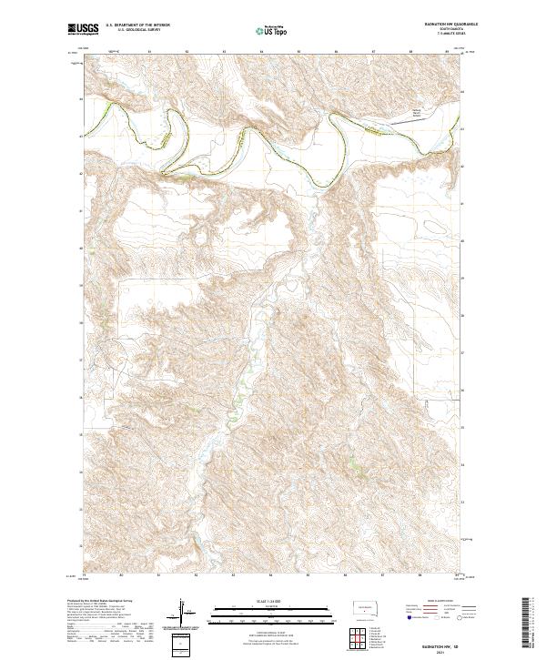USGS Topographic Map – Badnation NW
