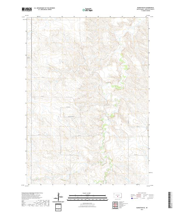 USGS Topographic Map – Badnation SE