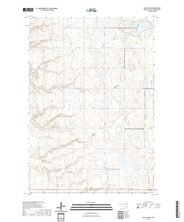 USGS Topographic Map – Baileys Lake