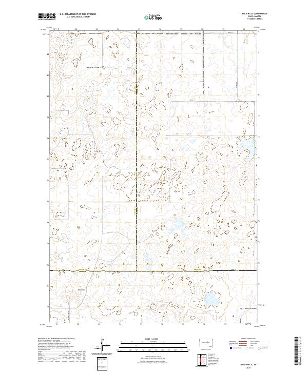 USGS Topographic Map – Bald Hills