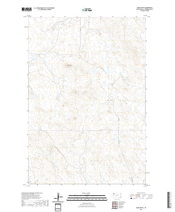 USGS Topographic Map – Bams Butte