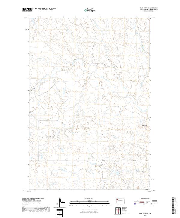 USGS Topographic Map – Bams Butte SE