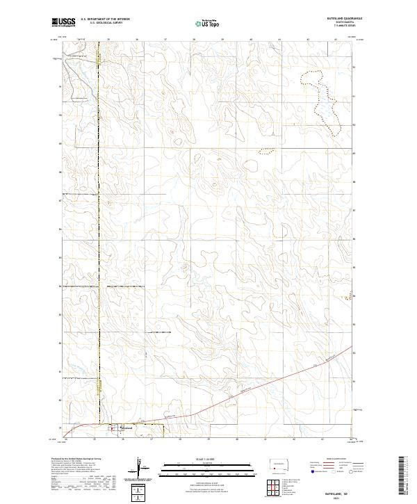 USGS Topographic Map – Batesland