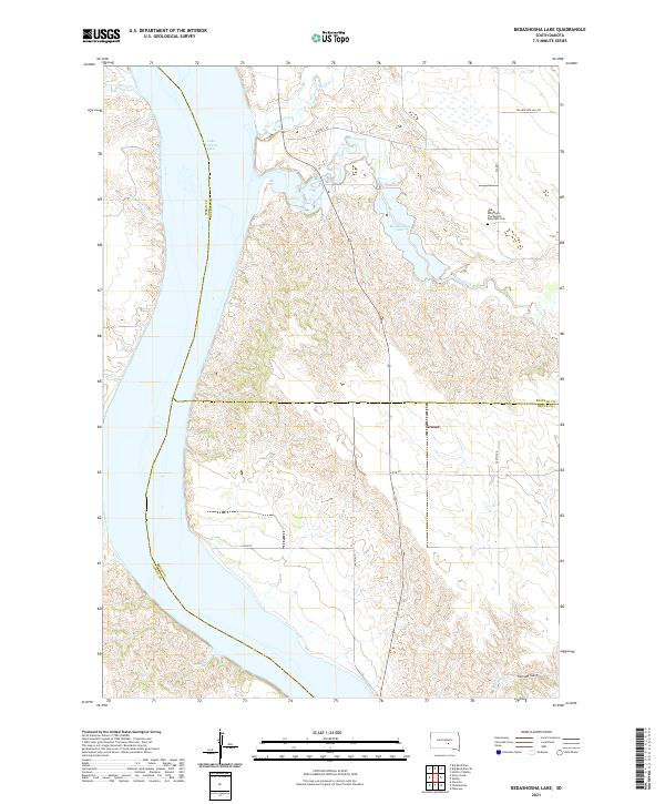 USGS Topographic Map – Bedashosha Lake