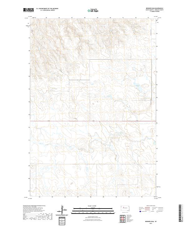 USGS Topographic Map – Bedners Dam