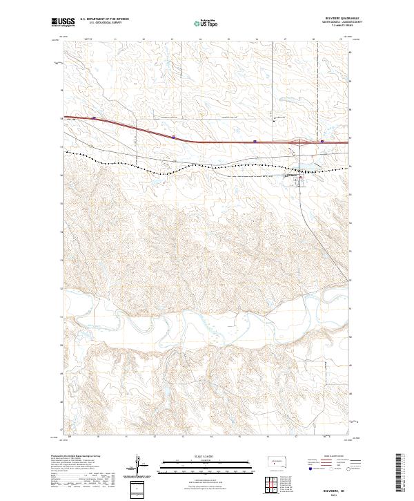 USGS Topographic Map – Belvidere
