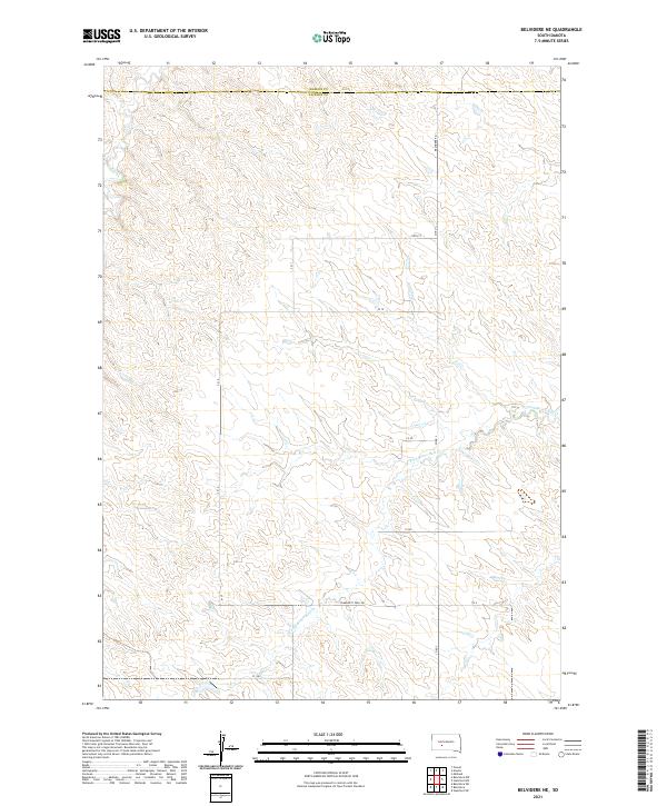 USGS Topographic Map – Belvidere NE