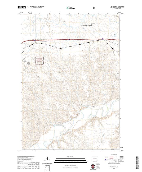 USGS Topographic Map – Belvidere SW