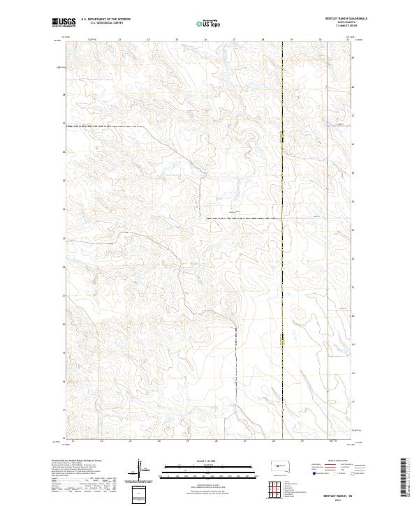 USGS Topographic Map – Bentley Ranch