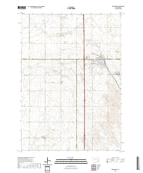 USGS Topographic Map – Beresford