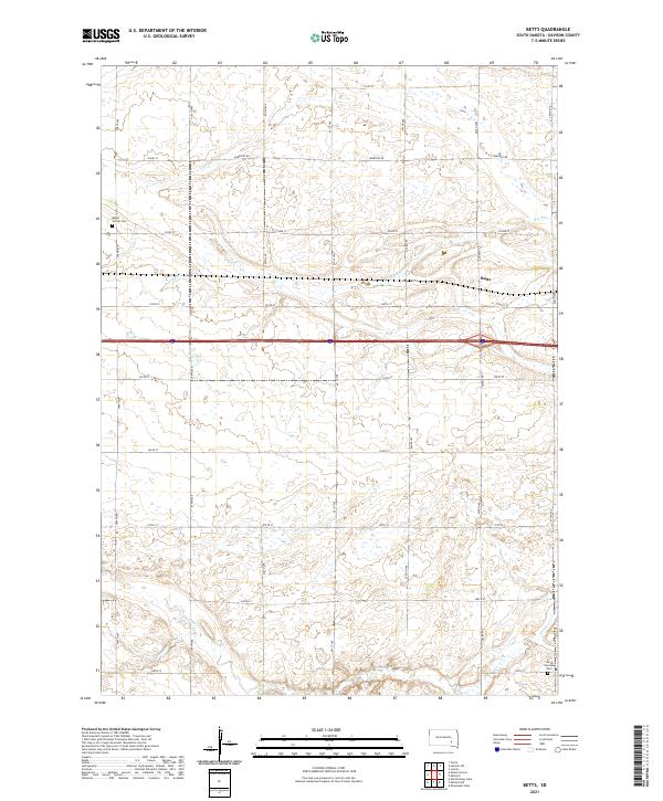USGS Topographic Map – Betts