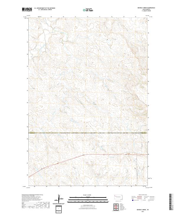 USGS Topographic Map – Beverly Creek