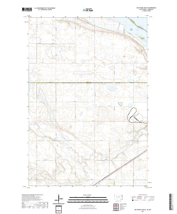 USGS Topographic Map – Big Stone Lake SE