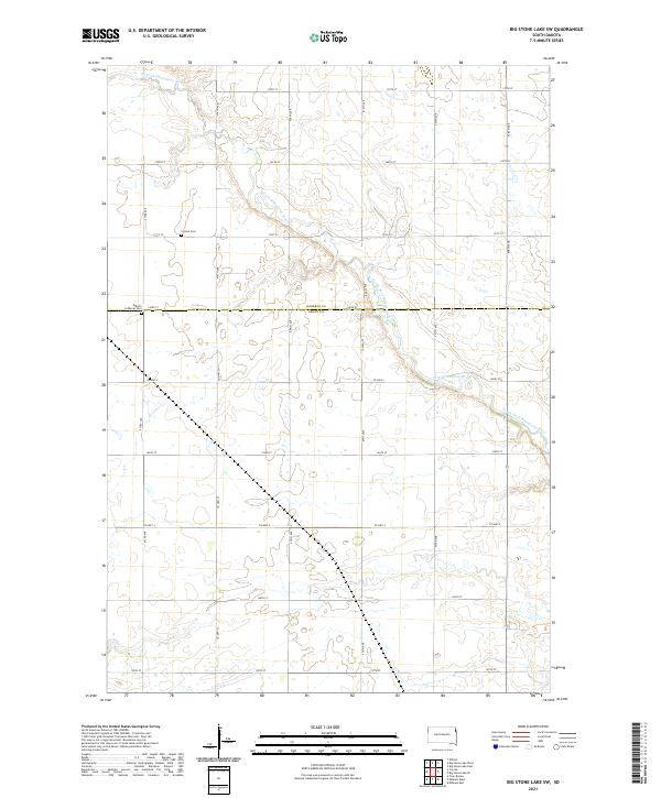 USGS Topographic Map – Big Stone Lake SW