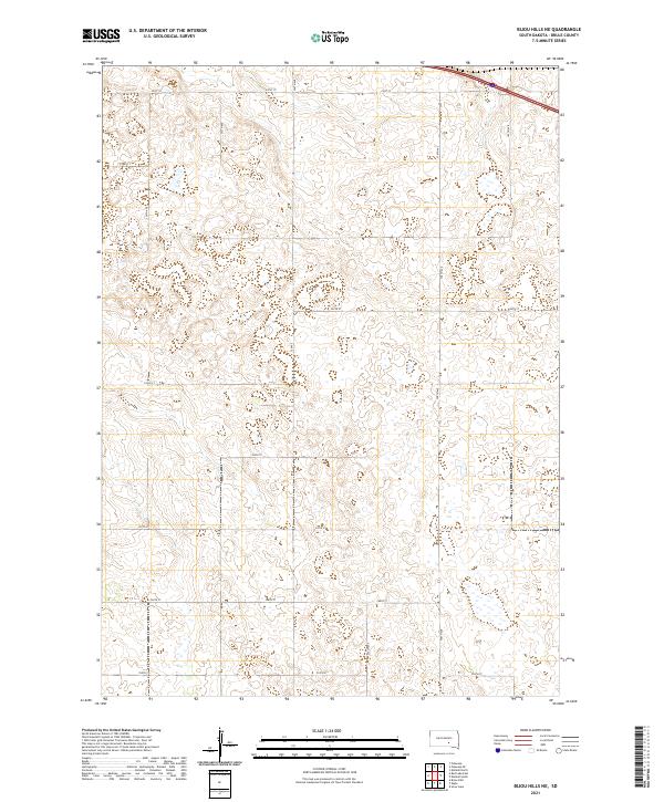 USGS Topographic Map – Bijou Hills NE