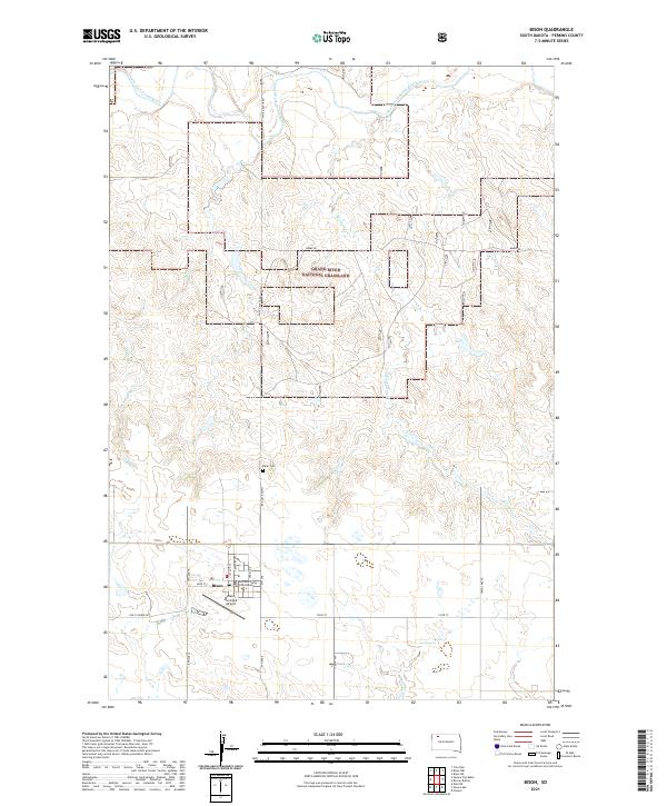 USGS Topographic Map – Bison