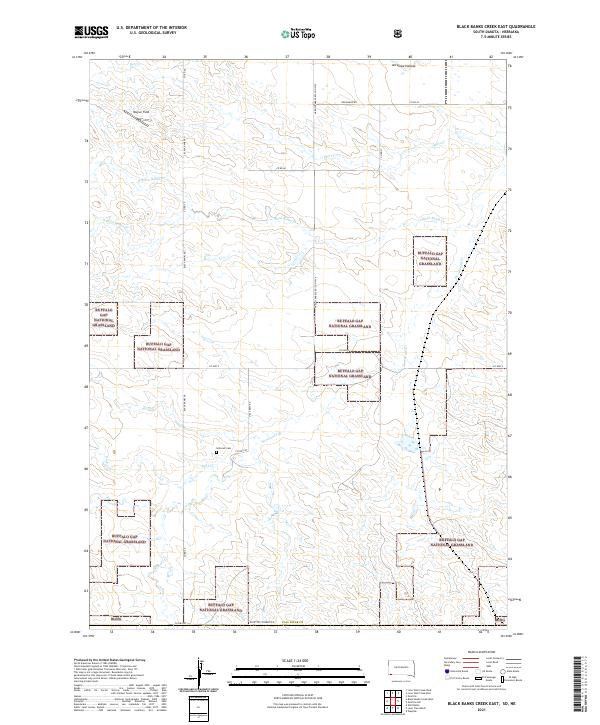 USGS Topographic Map – Black Banks Creek East