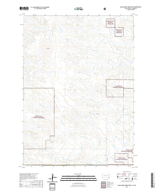 USGS Topographic Map – Black Banks Creek West