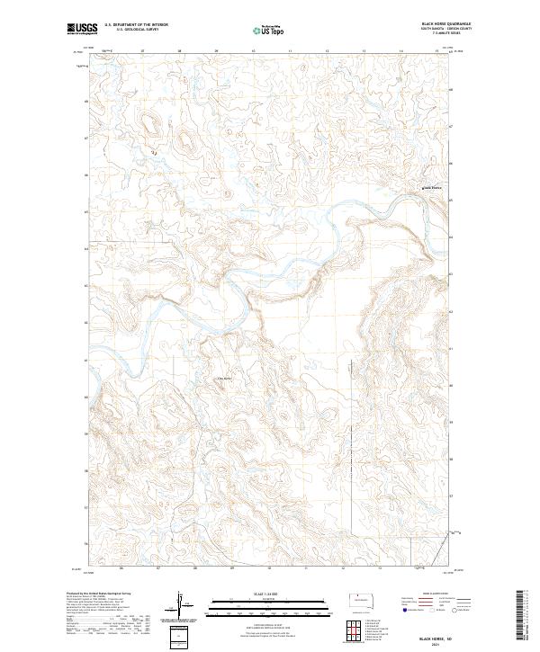 USGS Topographic Map – Black Horse