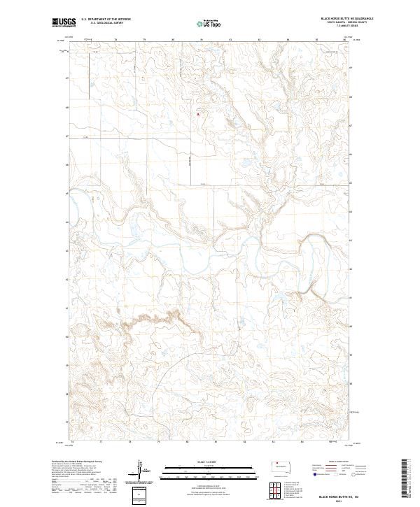 USGS Topographic Map – Black Horse Butte NE