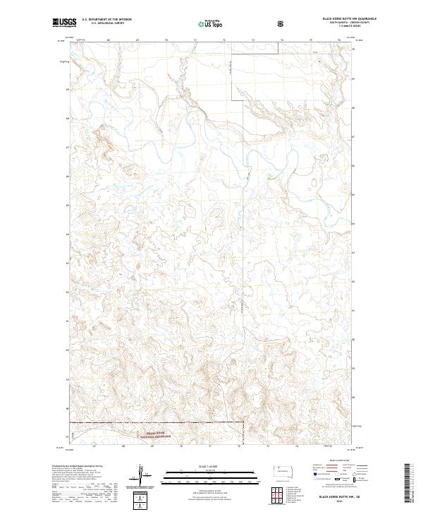 USGS Topographic Map – Black Horse Butte NW