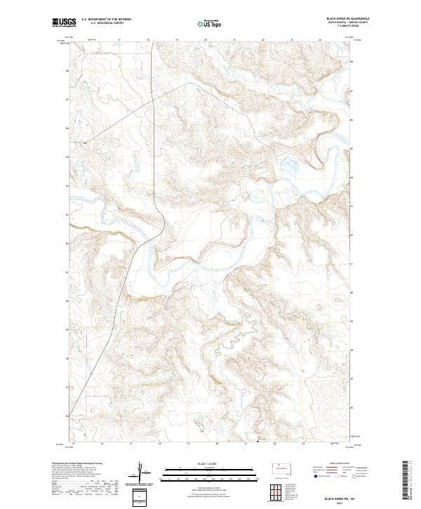 USGS Topographic Map – Black Horse NE