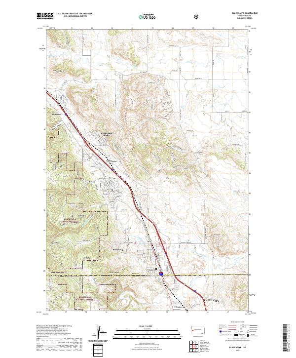 USGS Topographic Map – Blackhawk