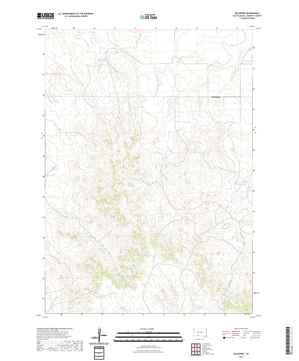 USGS Topographic Map – Blackpipe