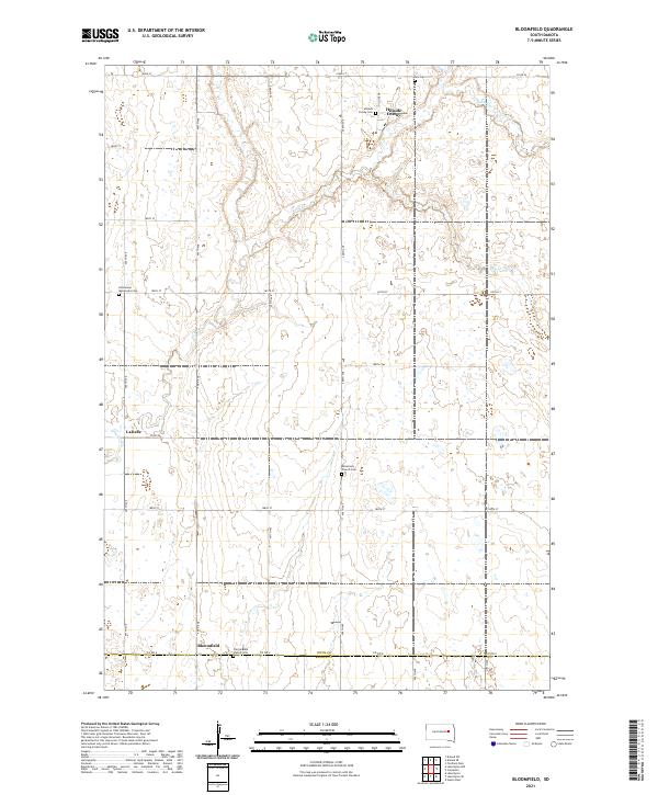 USGS Topographic Map – Bloomfield