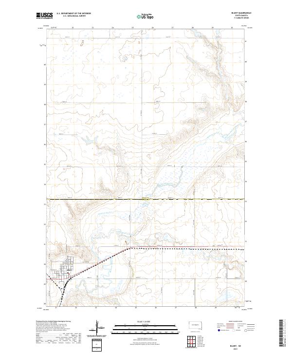 USGS Topographic Map – Blunt