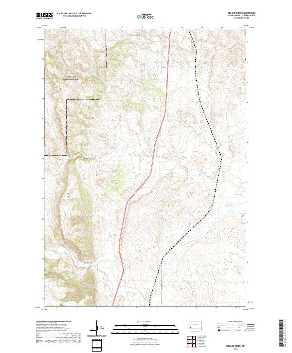 USGS Topographic Map – Boland Ridge