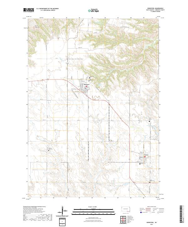 USGS Topographic Map – Bonesteel