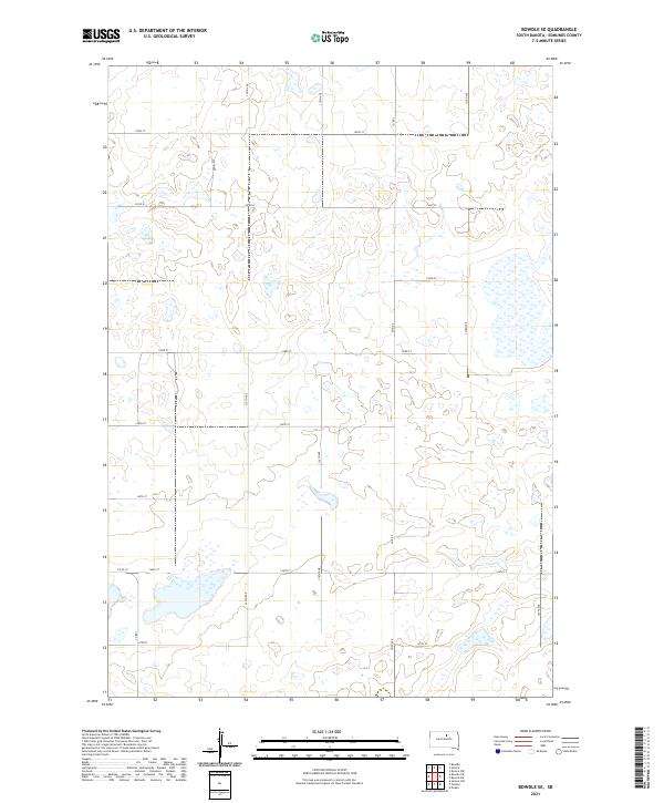 USGS Topographic Map – Bowdle SE
