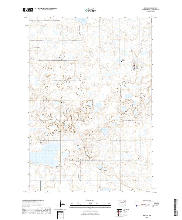 USGS Topographic Map – Bradley