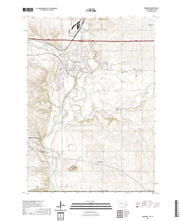 USGS Topographic Map – Brandon
