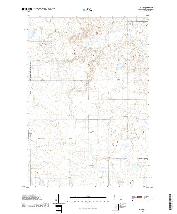 USGS Topographic Map – Brandt