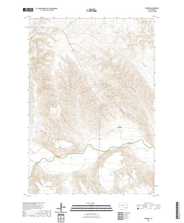 USGS Topographic Map – Bridger